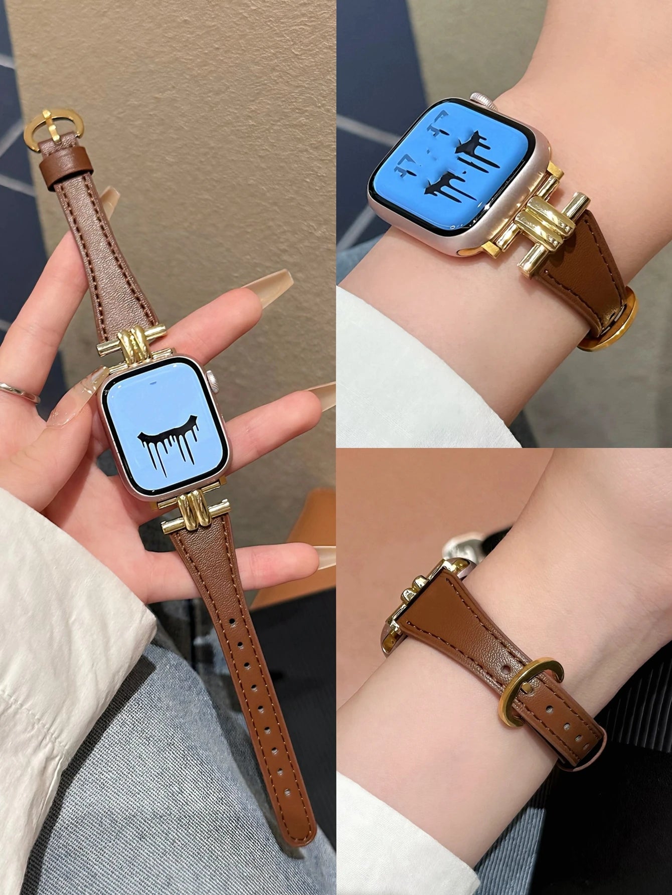 Elegant Leather loop Apple Watch band