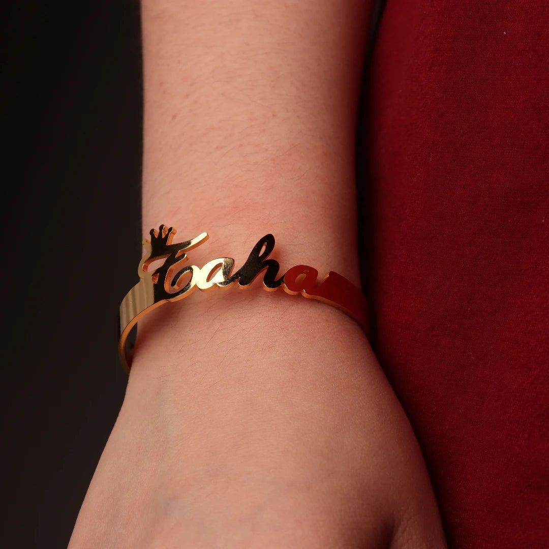 Custom Name Open Bangle