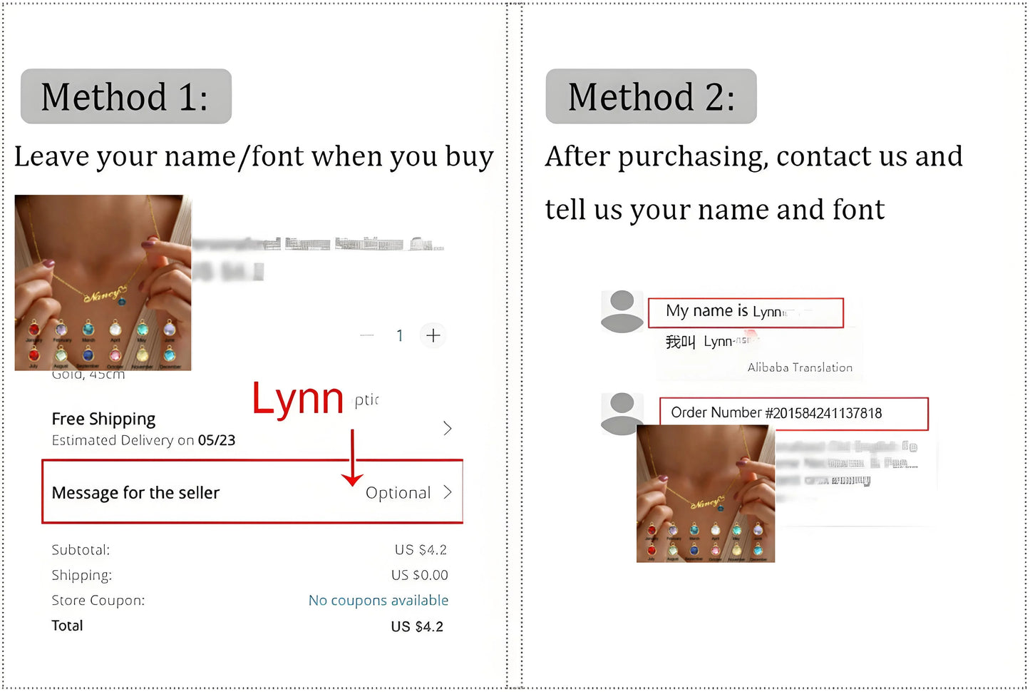 Birthstone Custom Necklace