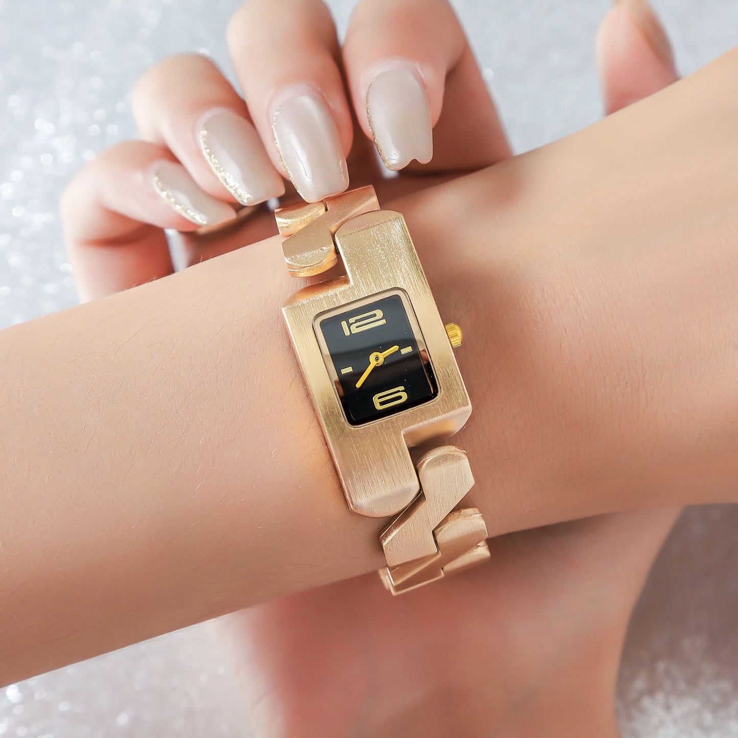 Vintage-Inspired Gold Bracelet Watch