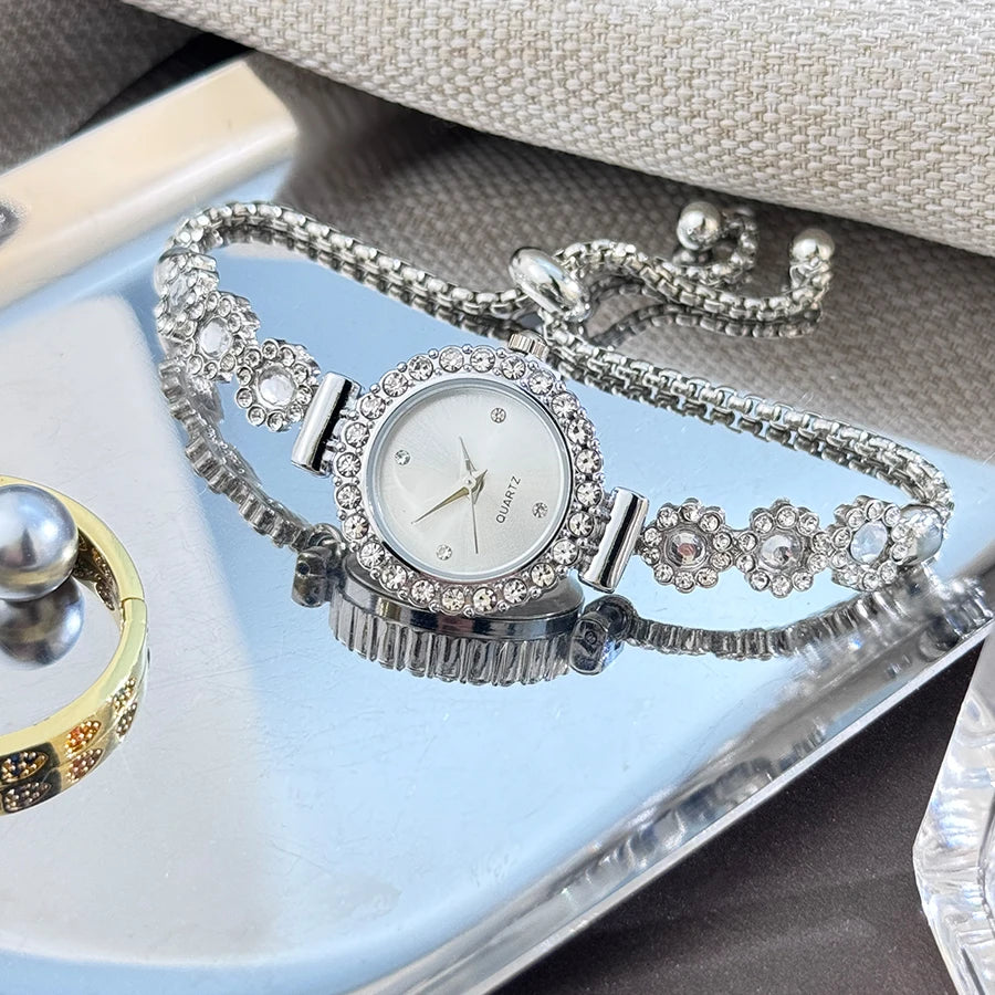 Crystal Dial Bracelet Watch
