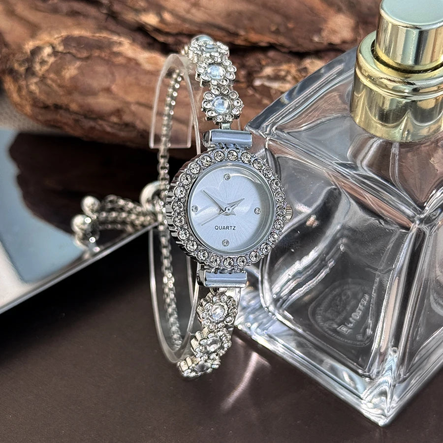 Crystal Dial Bracelet Watch