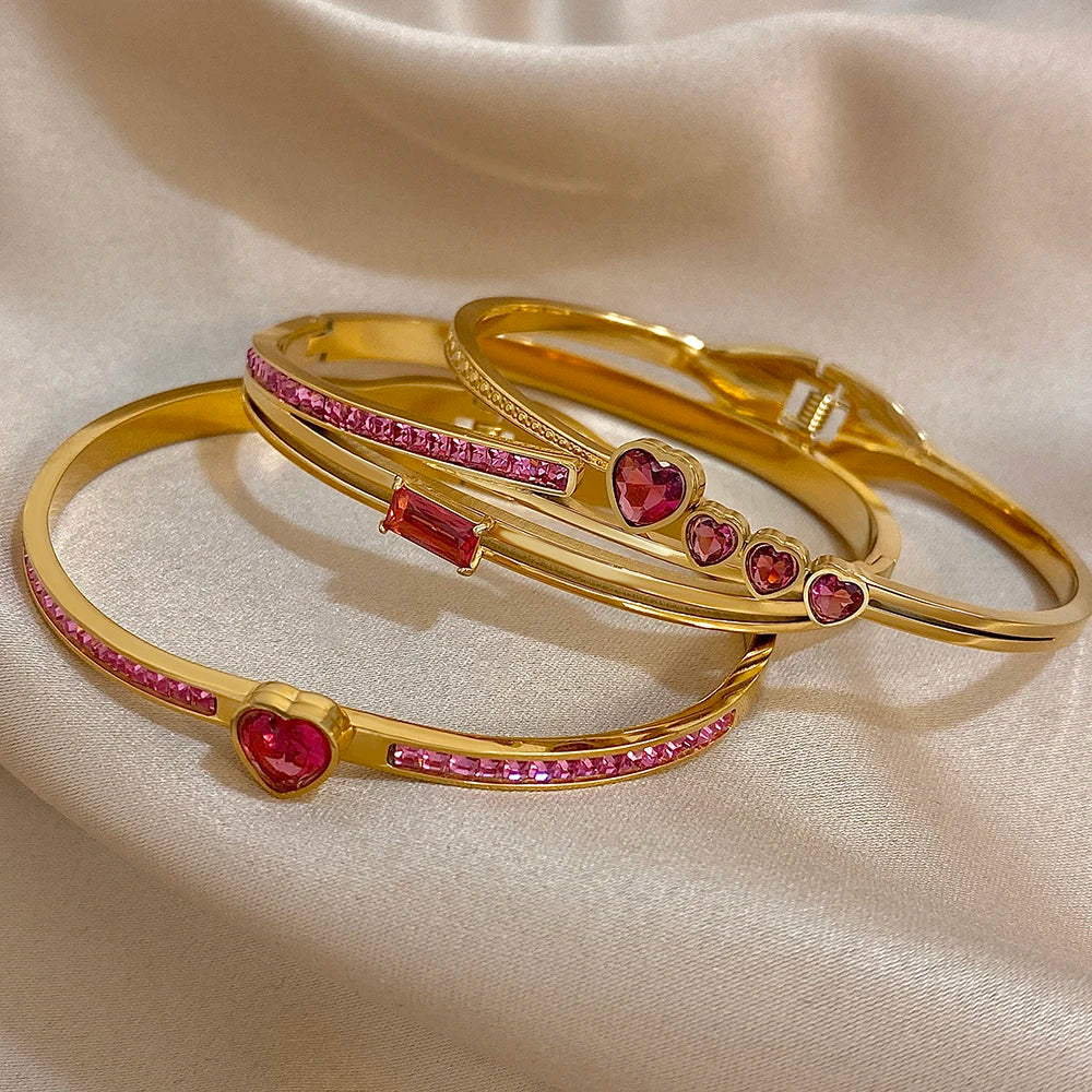 Rosé Amour Bangle Set