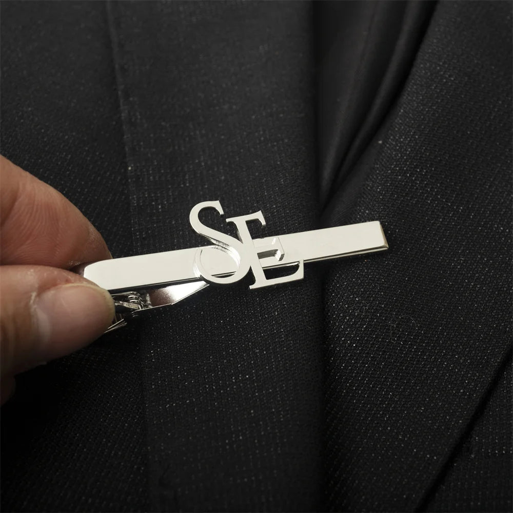 Tangula Custom Initial Tie Clip