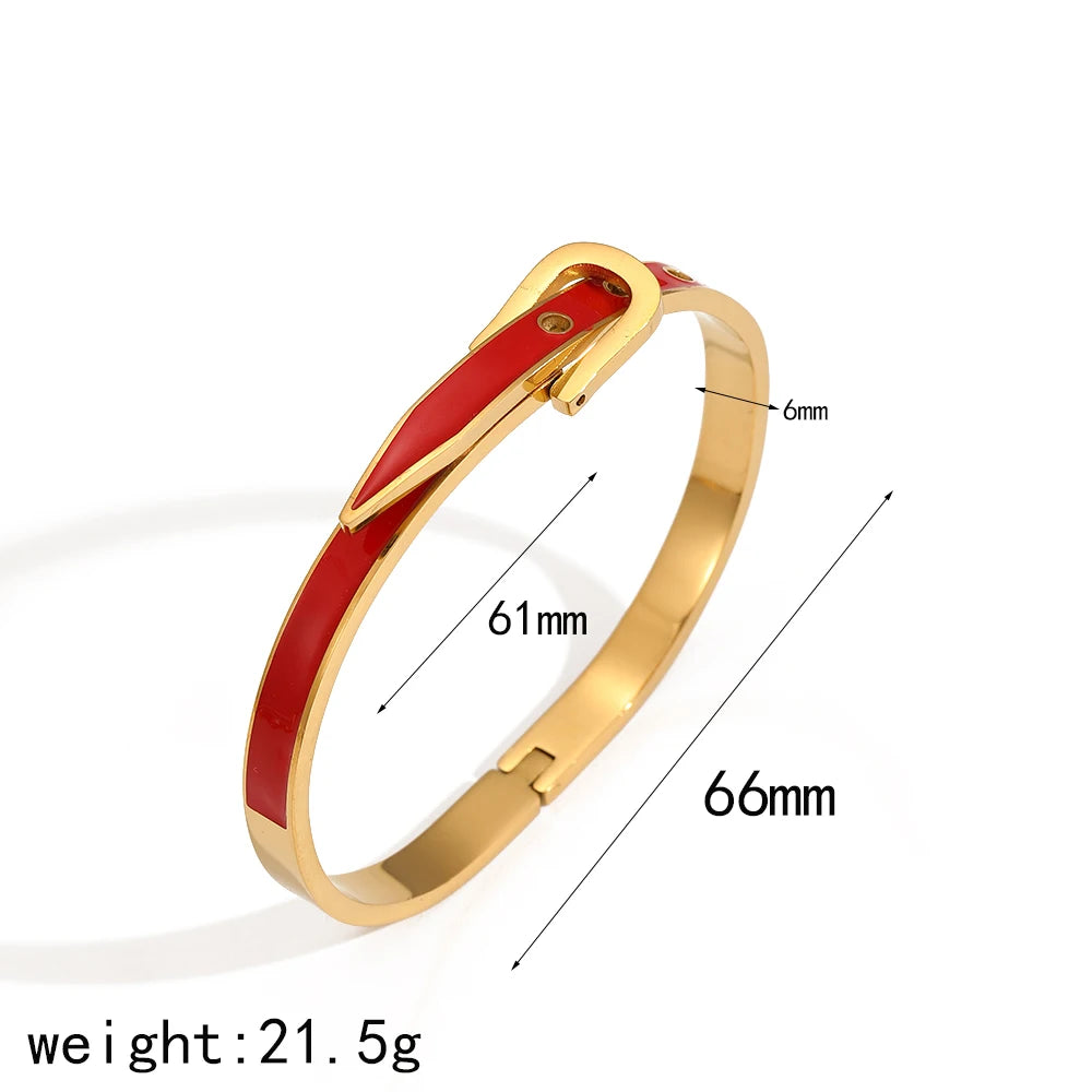 Belt shape Adjustable Bracelet