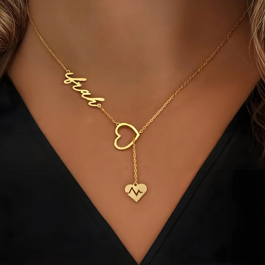Liora Heart Name Necklace