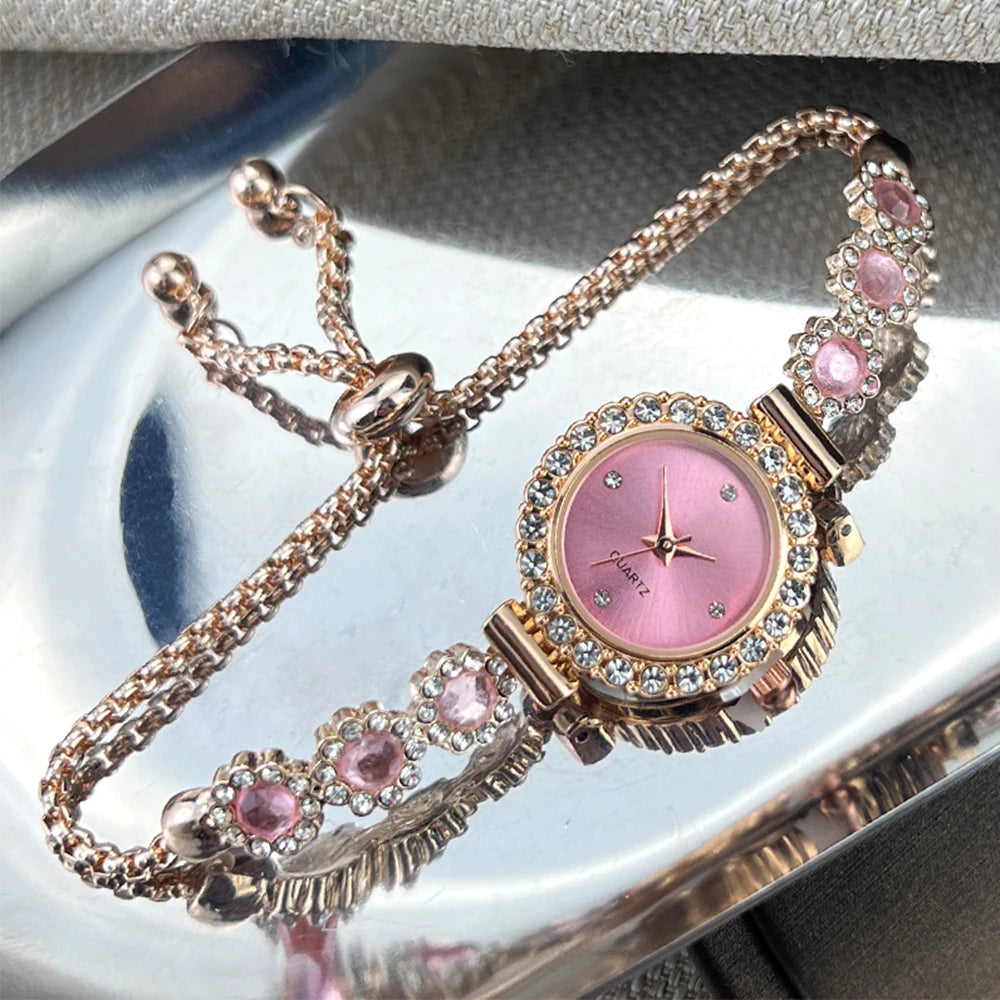 Crystal Dial Bracelet Watch