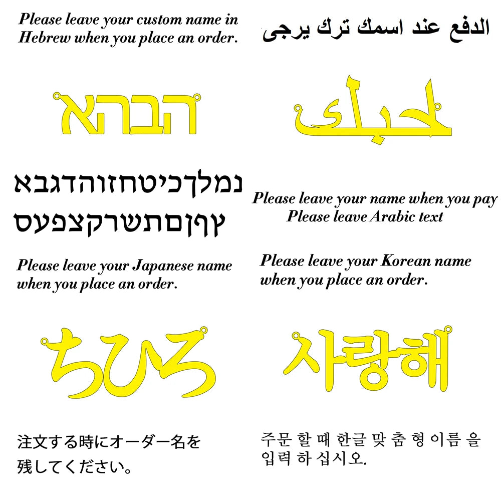 Custom Name Lip Chain Necklace