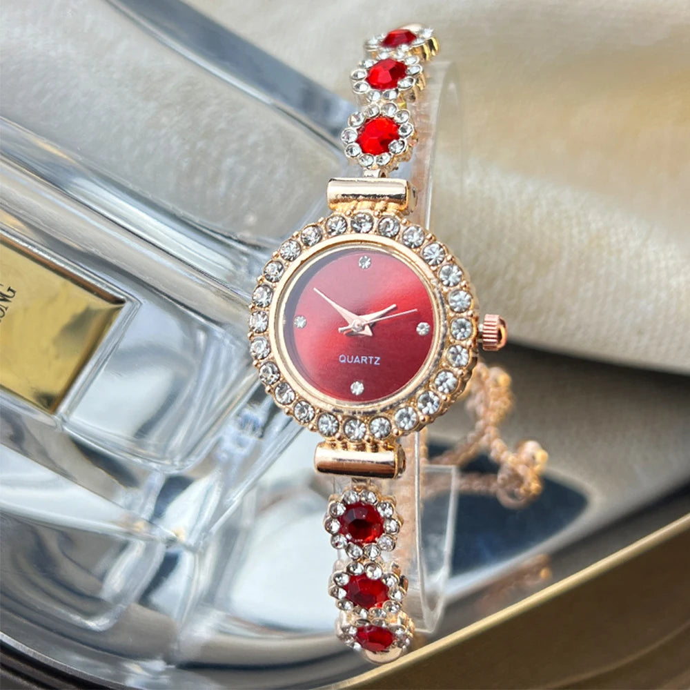 Crystal Dial Bracelet Watch
