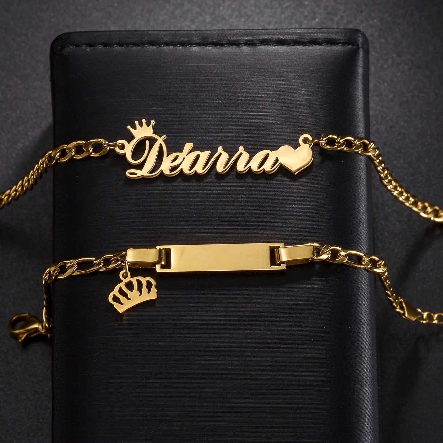 Custom Engraved Children's Name Jewelry Set