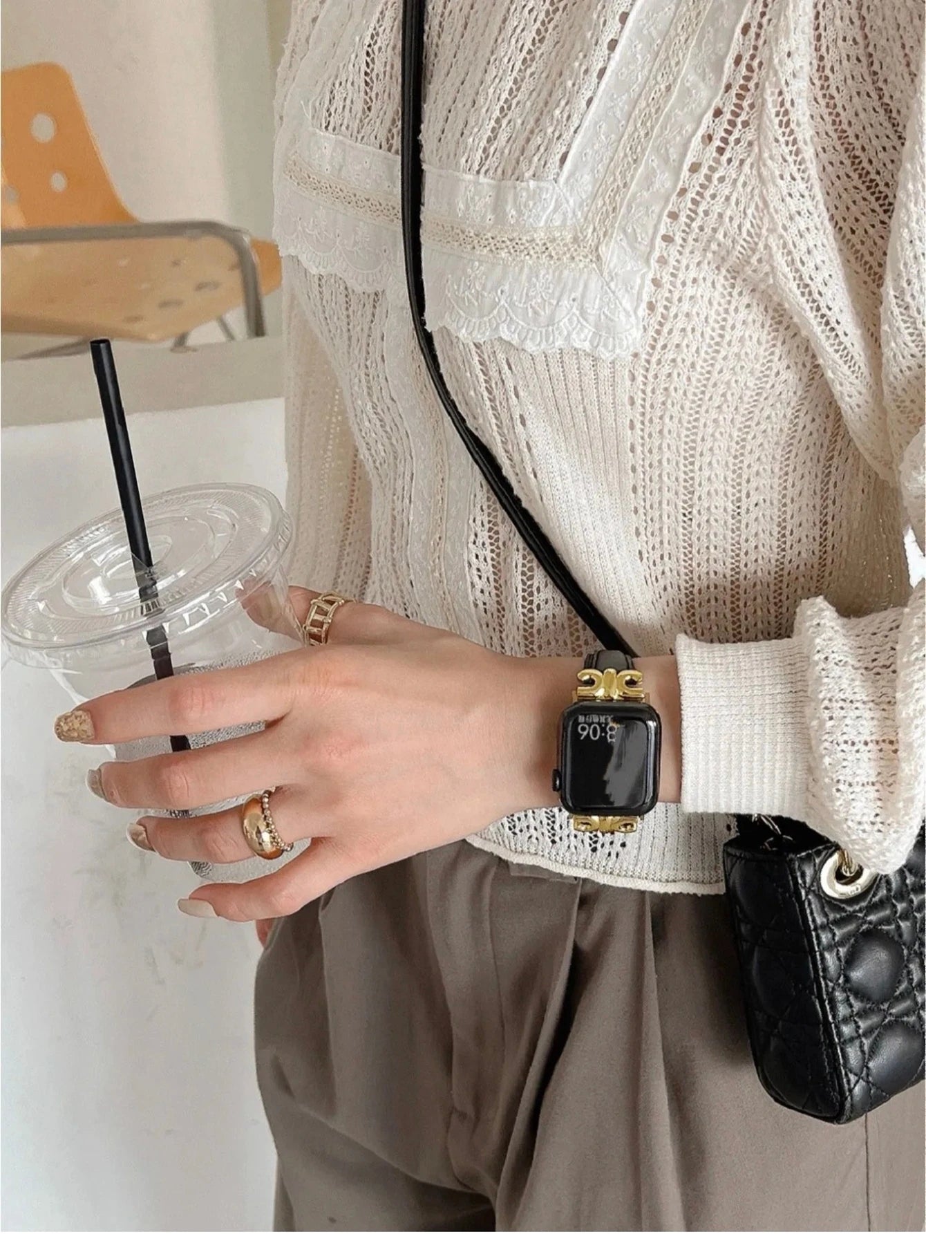 Elegant Leather loop Apple Watch band