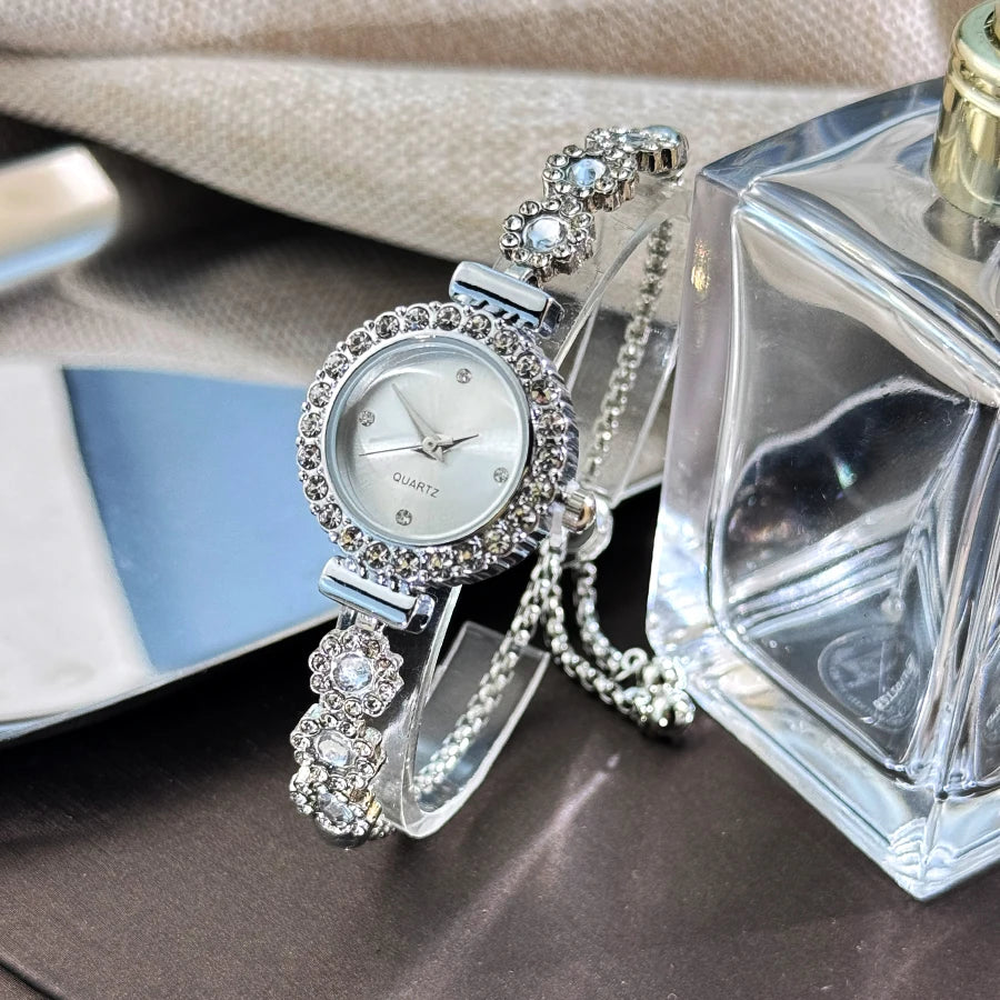 Crystal Dial Bracelet Watch