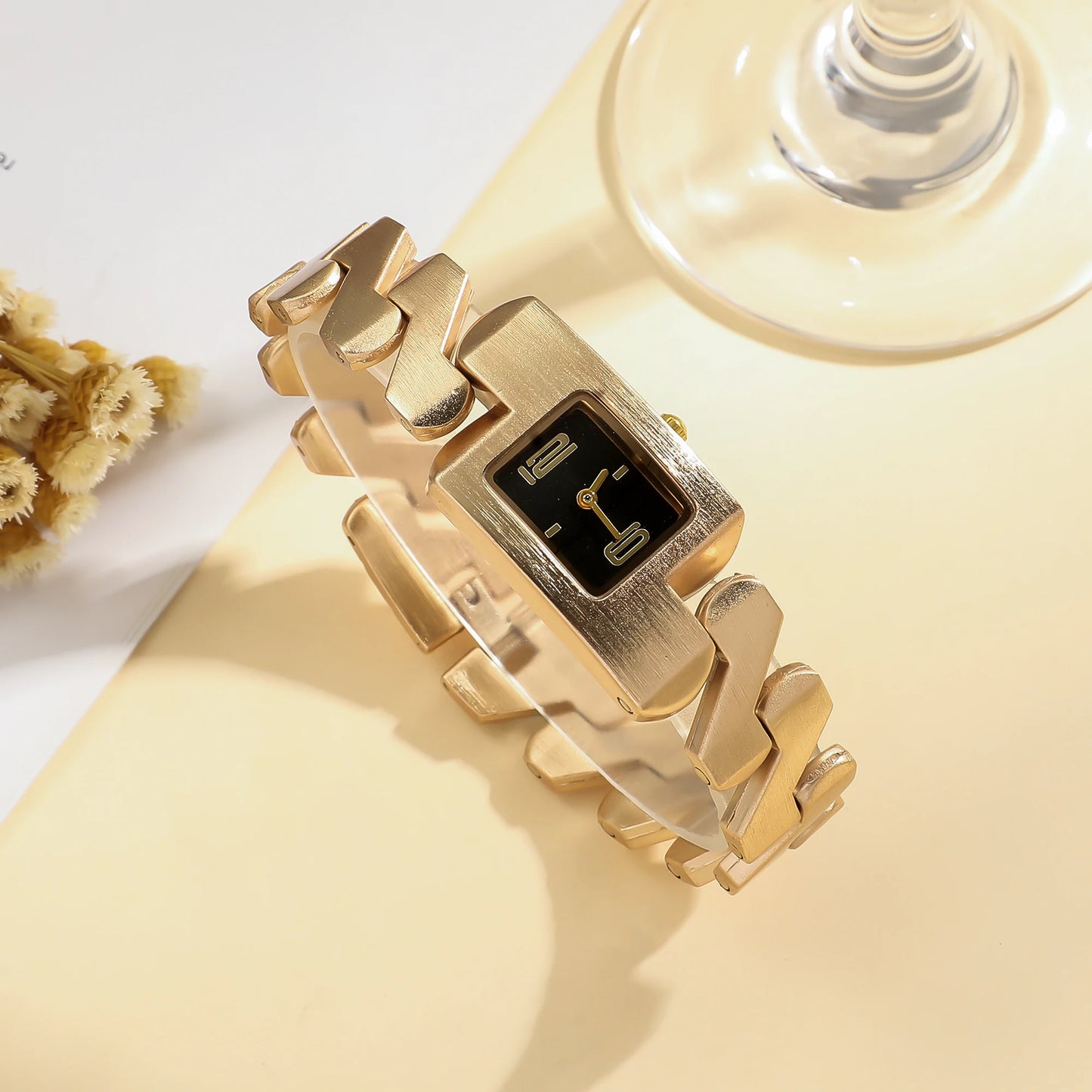 Vintage-Inspired Gold Bracelet Watch