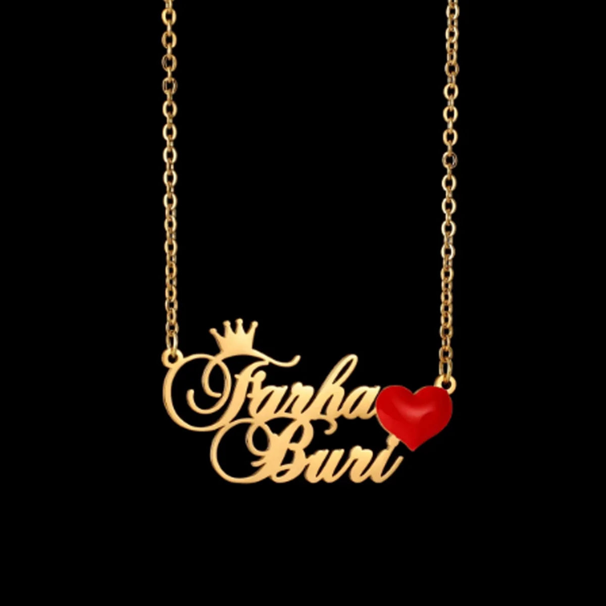 Euphoria Custom 2 Names Pendant Necklace