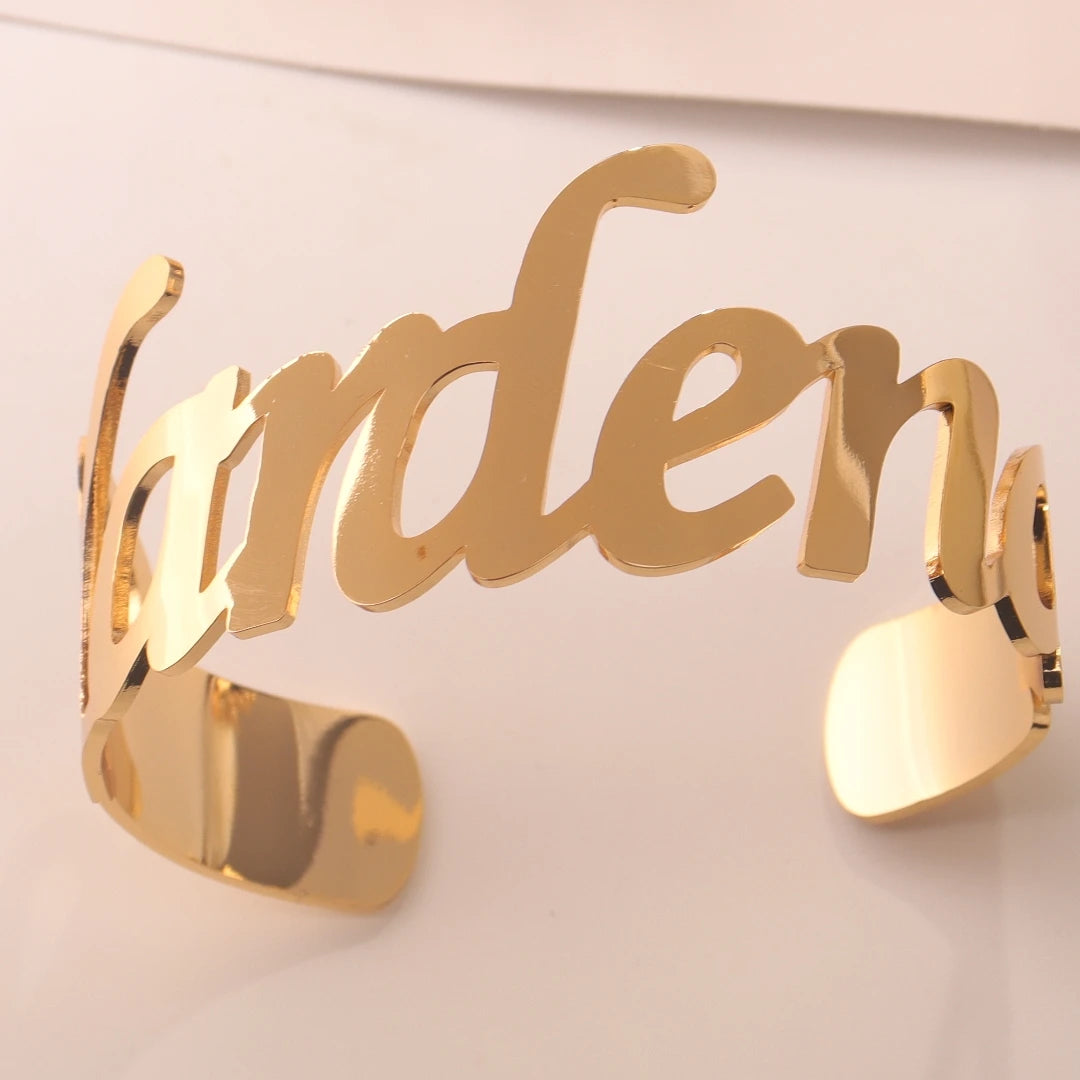Custom Charm Name Bangle