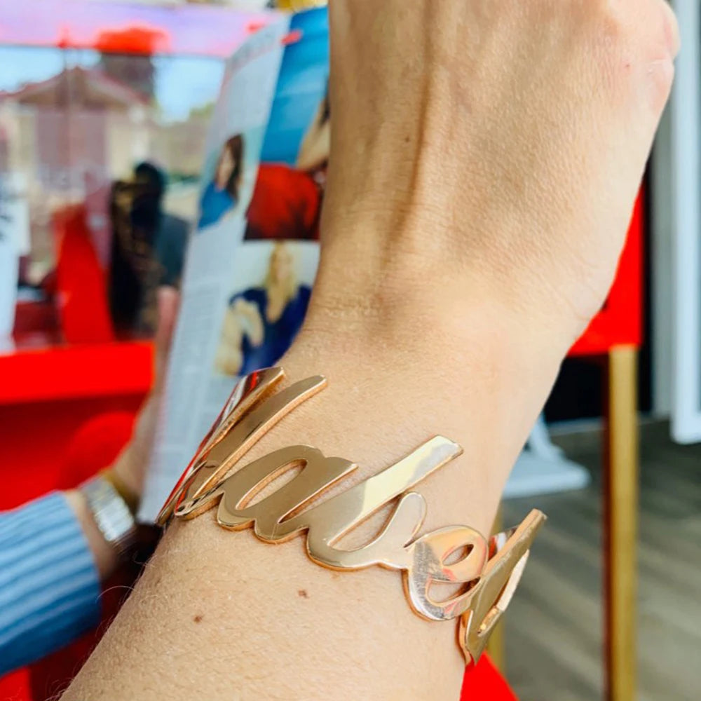 Custom Charm Name Bangle