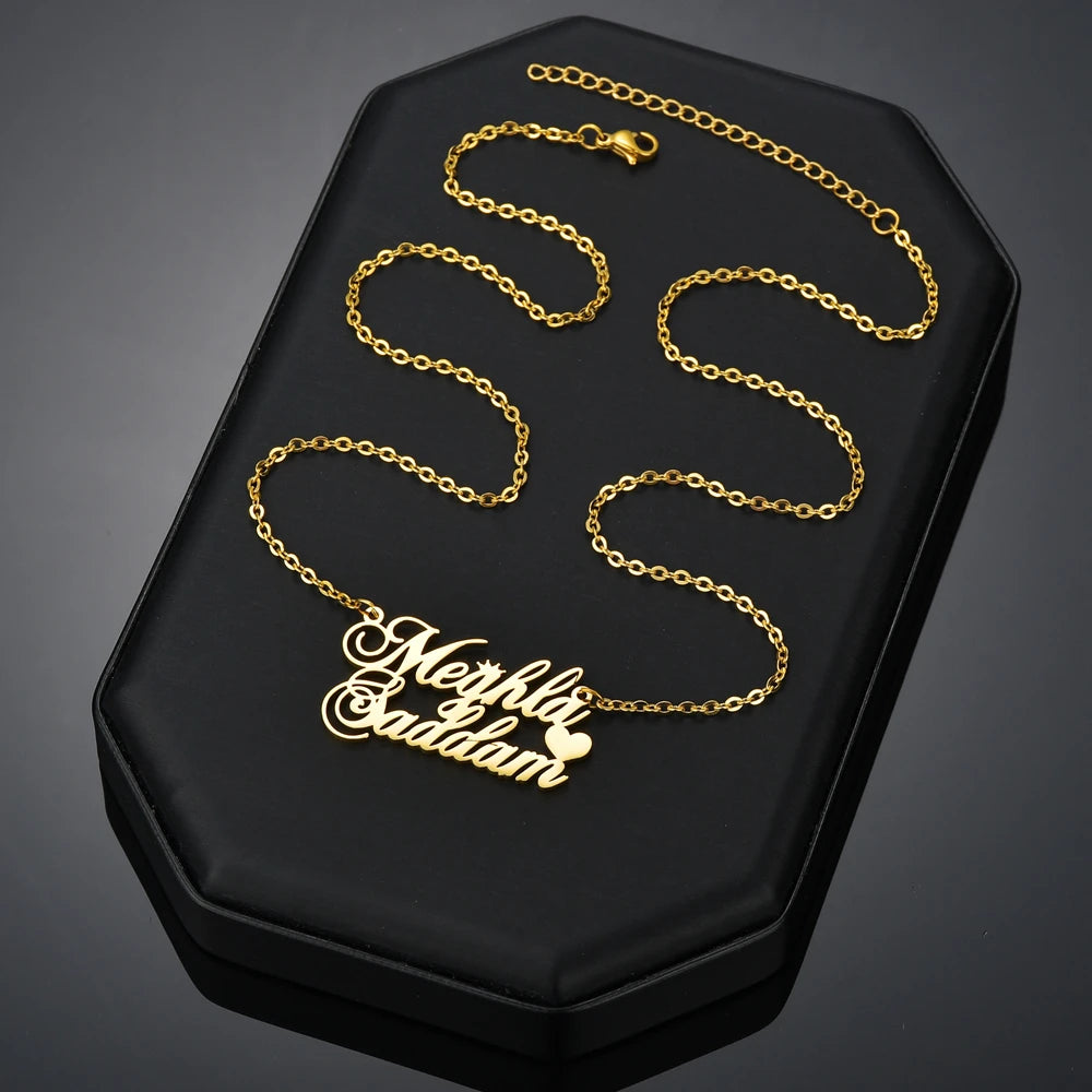 Euphoria Custom 2 Names Pendant Necklace