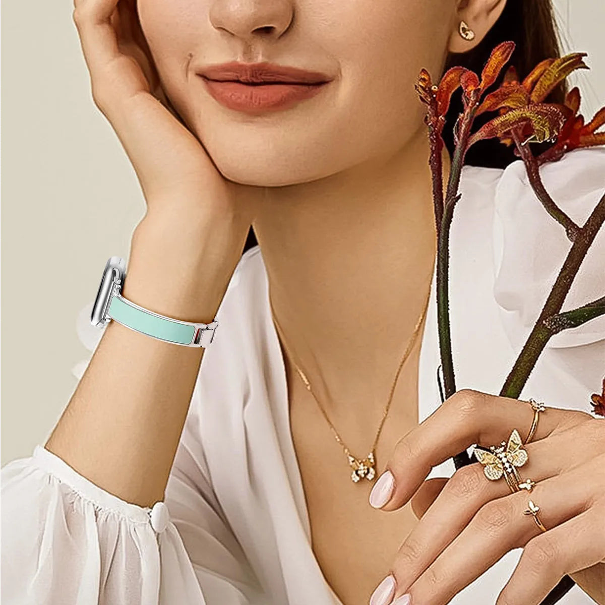 Classic & Modern Blend Apple Watch Bracelet Strap