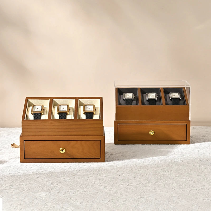 Valora Luxe Wooden Watch and Jewelry Box
