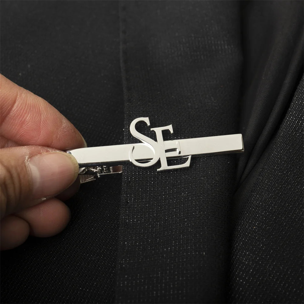 Tangula Custom Initial Tie Clip