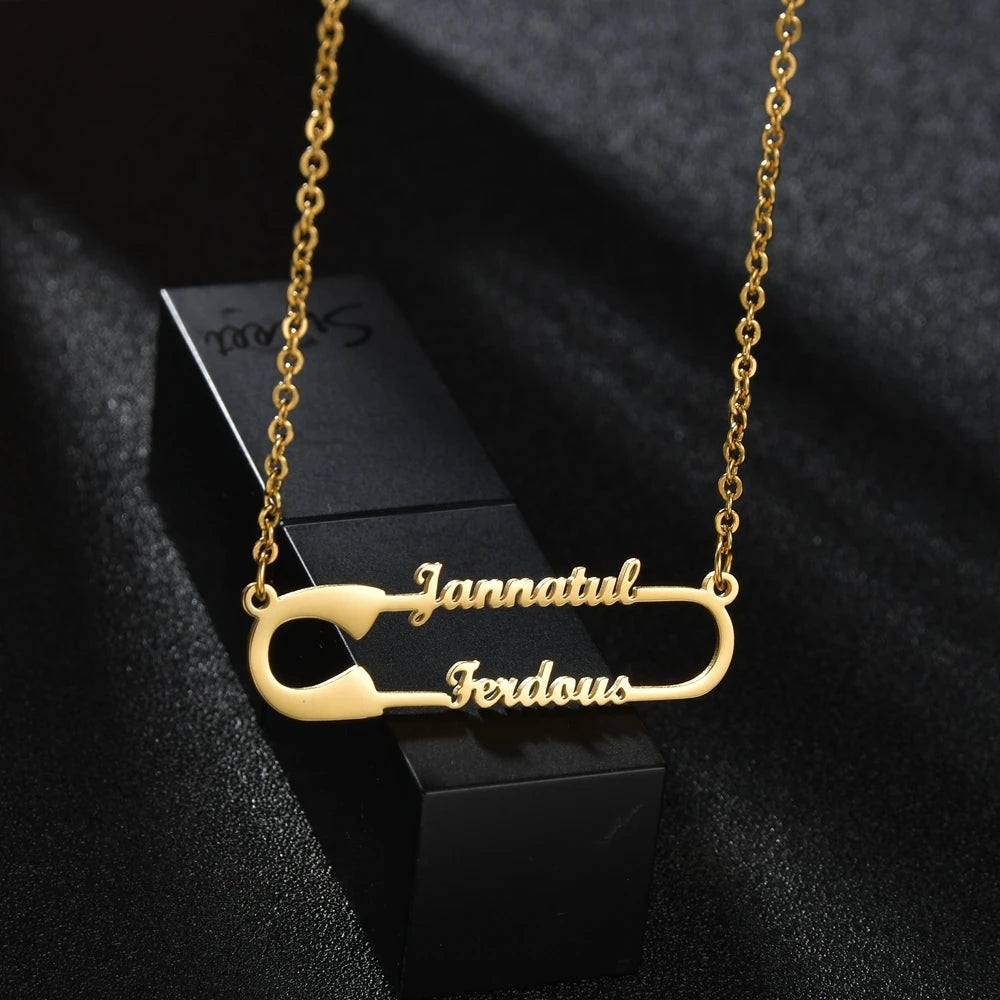 Euphoria Custom 2 Names Pendant Necklace