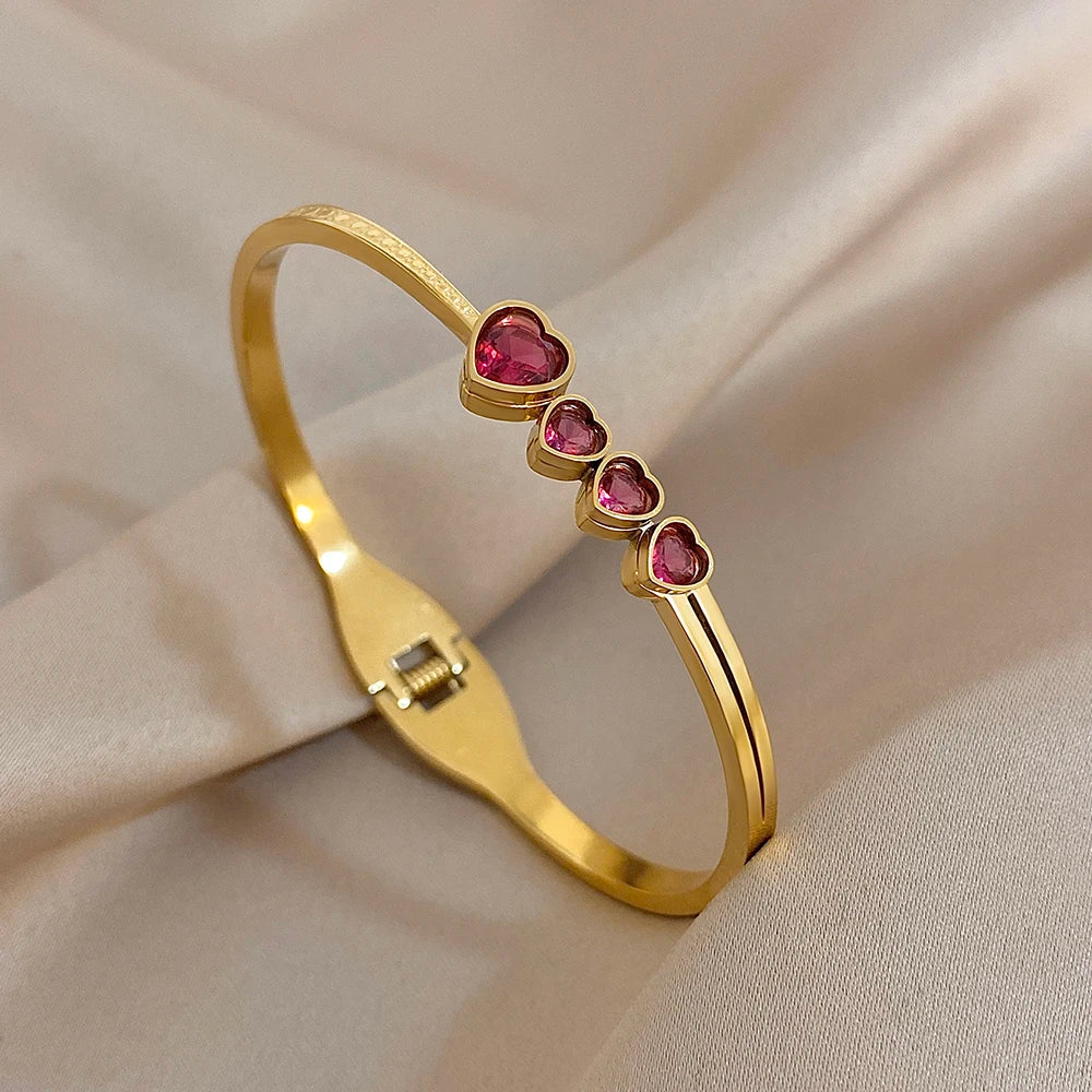 Rosé Amour Bangle Set