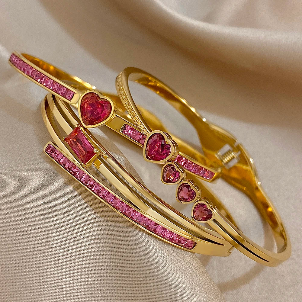 Rosé Amour Bangle Set