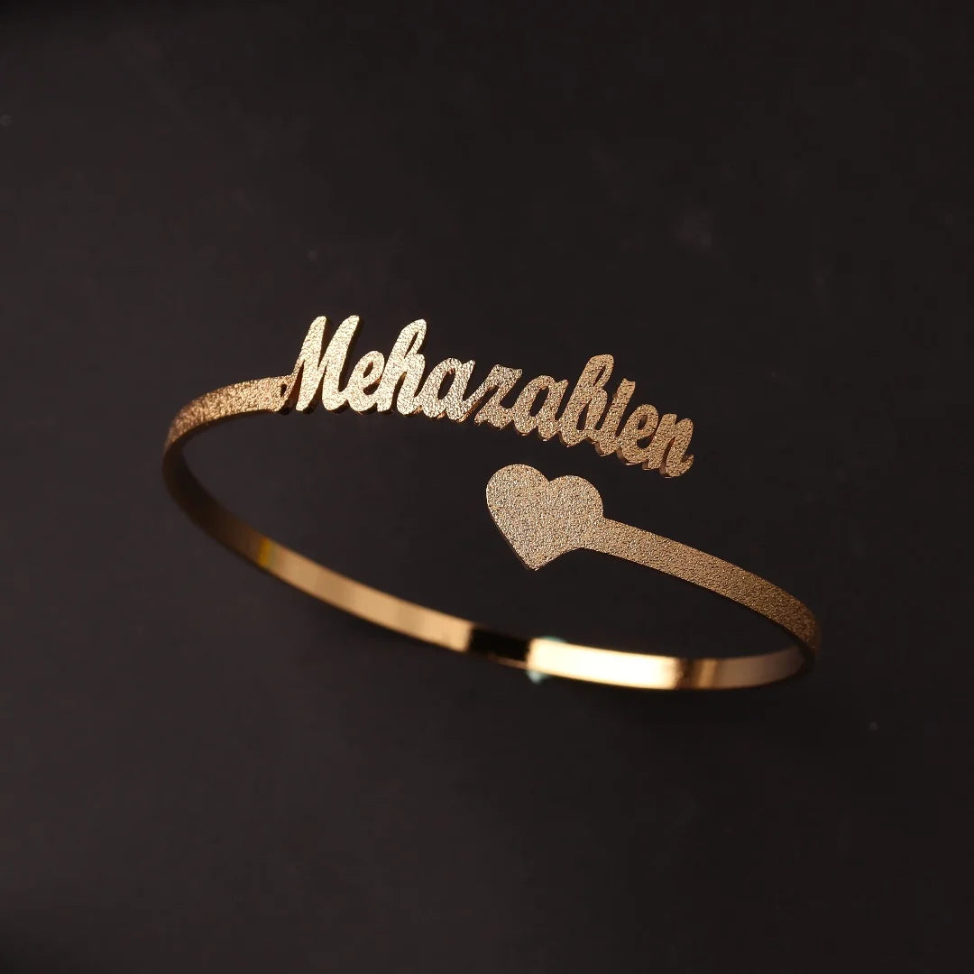 Custom Name Open Bangle