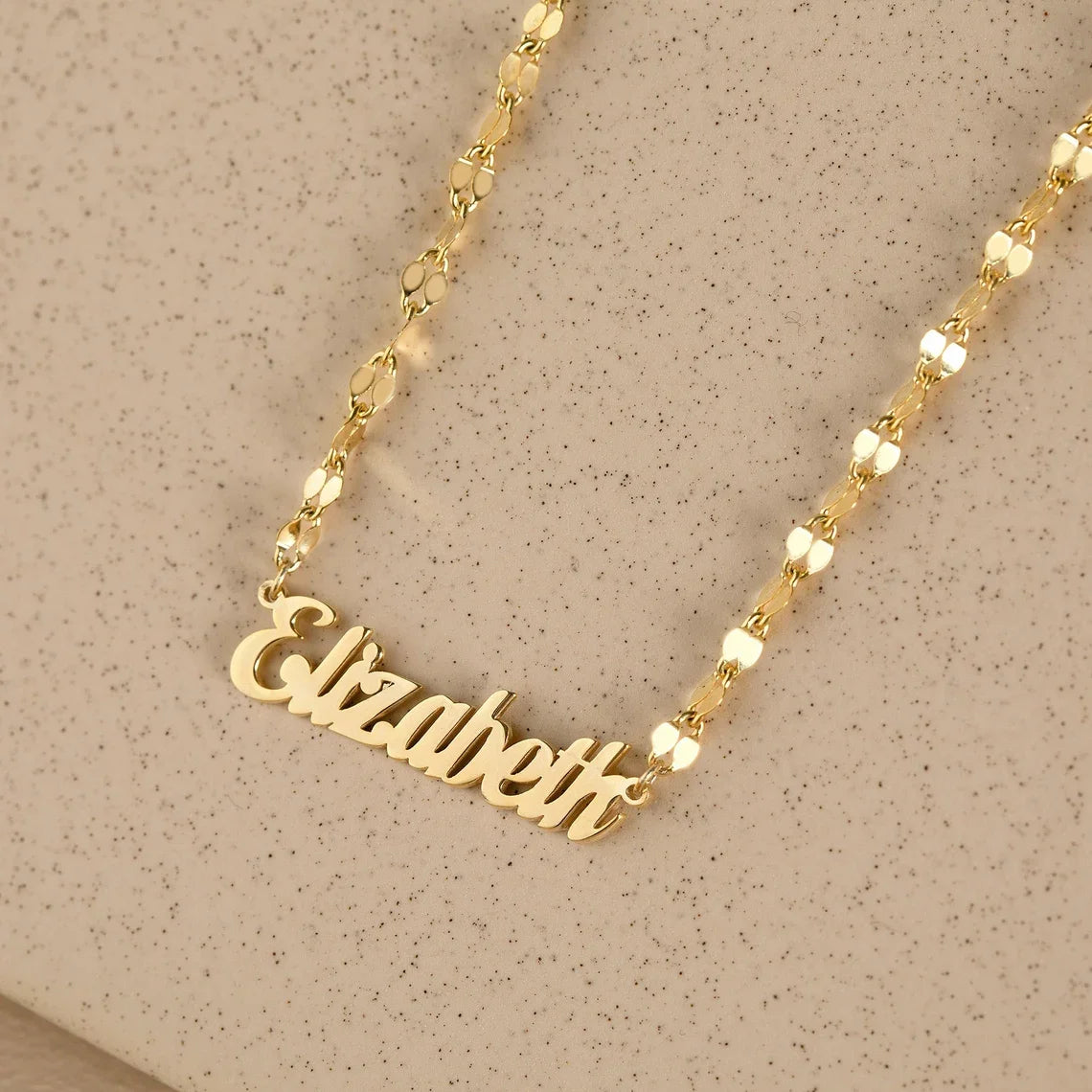 Custom Name Lip Chain Necklace